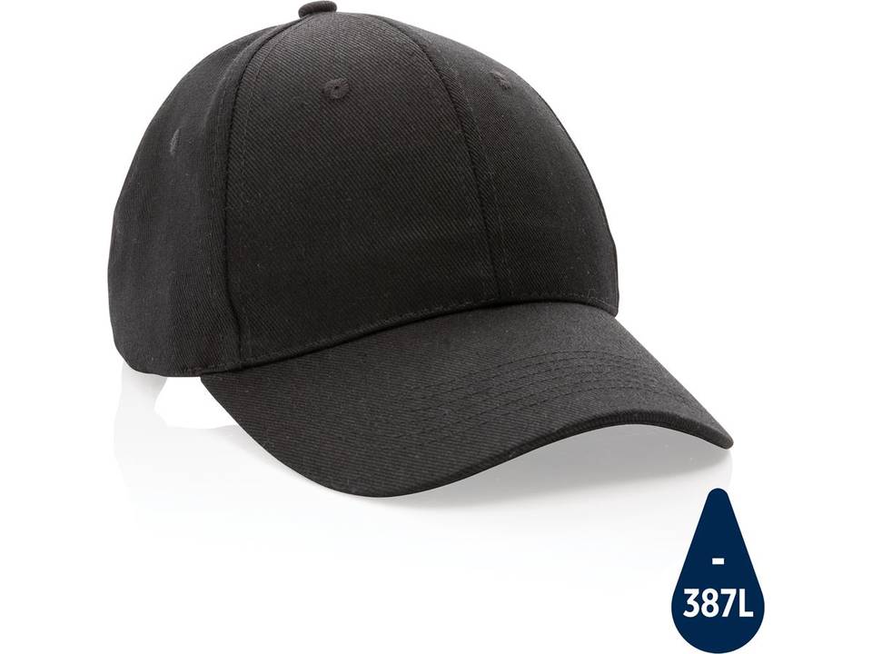 Impact gerecycled katoenen Luxe cap met AWARE tracer 57