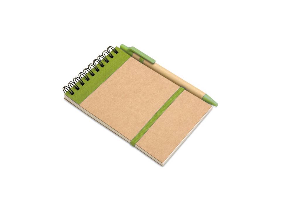 A6 notitieblok met balpen