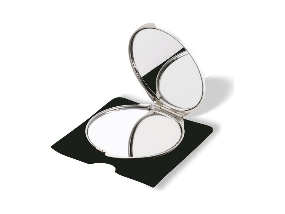 Make-up spiegel in velours etui