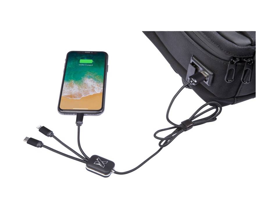 Gerecycleerde zakelijke rugzak met ingebouwde powerbank - 10.000 mAh 3