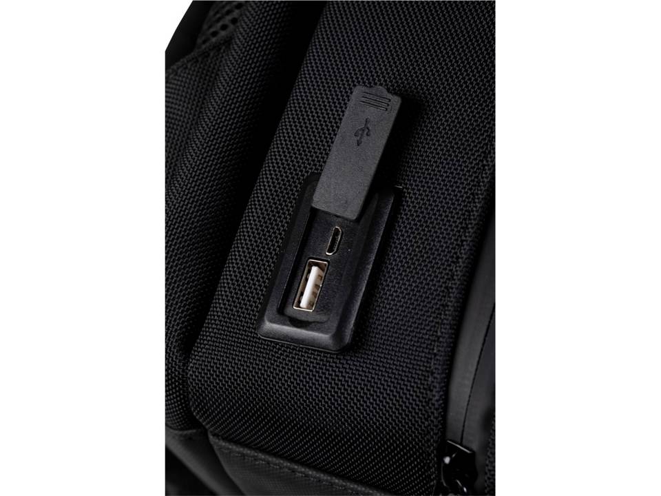 Gerecycleerde zakelijke rugzak met ingebouwde powerbank - 10.000 mAh 4