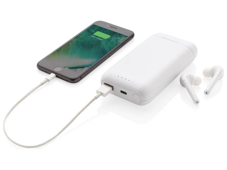 Liberty draadloze oordopjes met 5.000 mAh powerbank 4