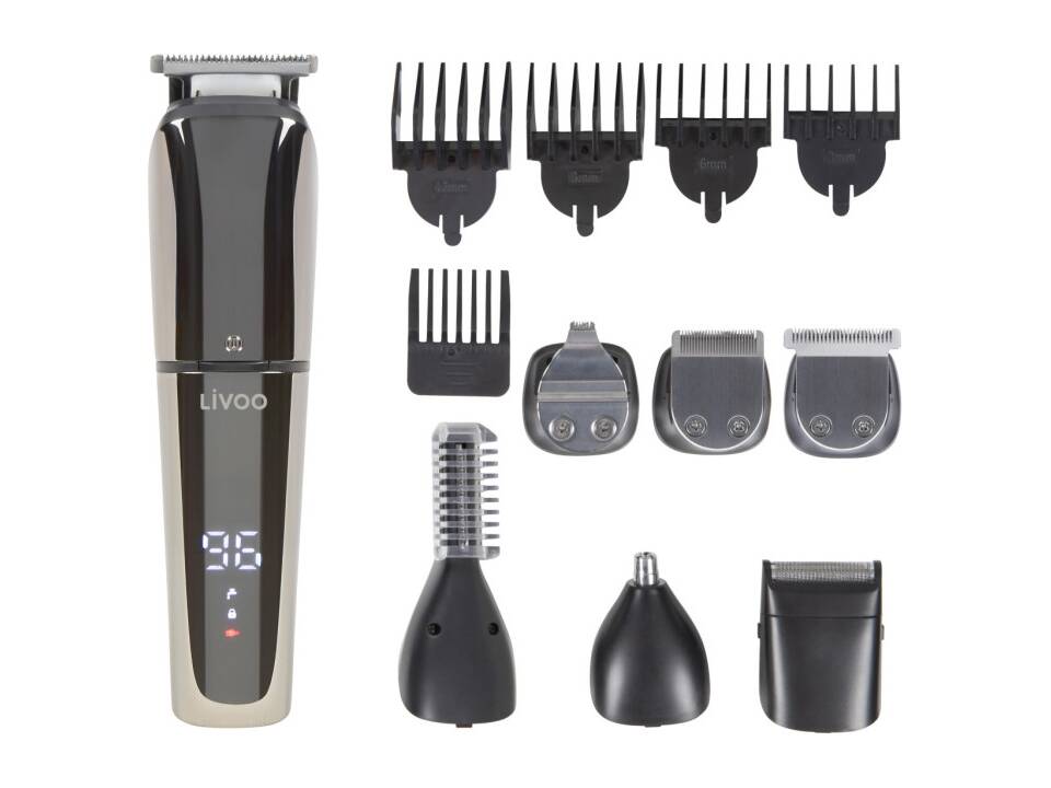 LIVOO Multifunctionele tondeuse en baard- en lichaamstrimset 1