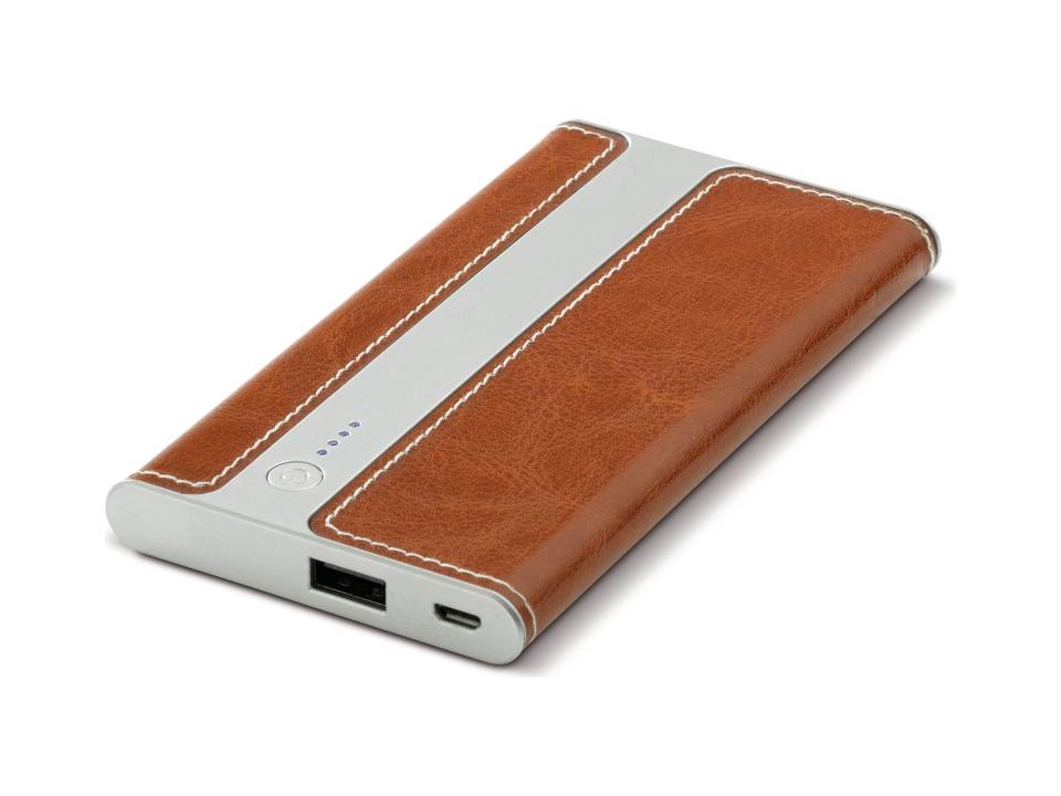 Lederlook powerbank Cover - 4000mAh