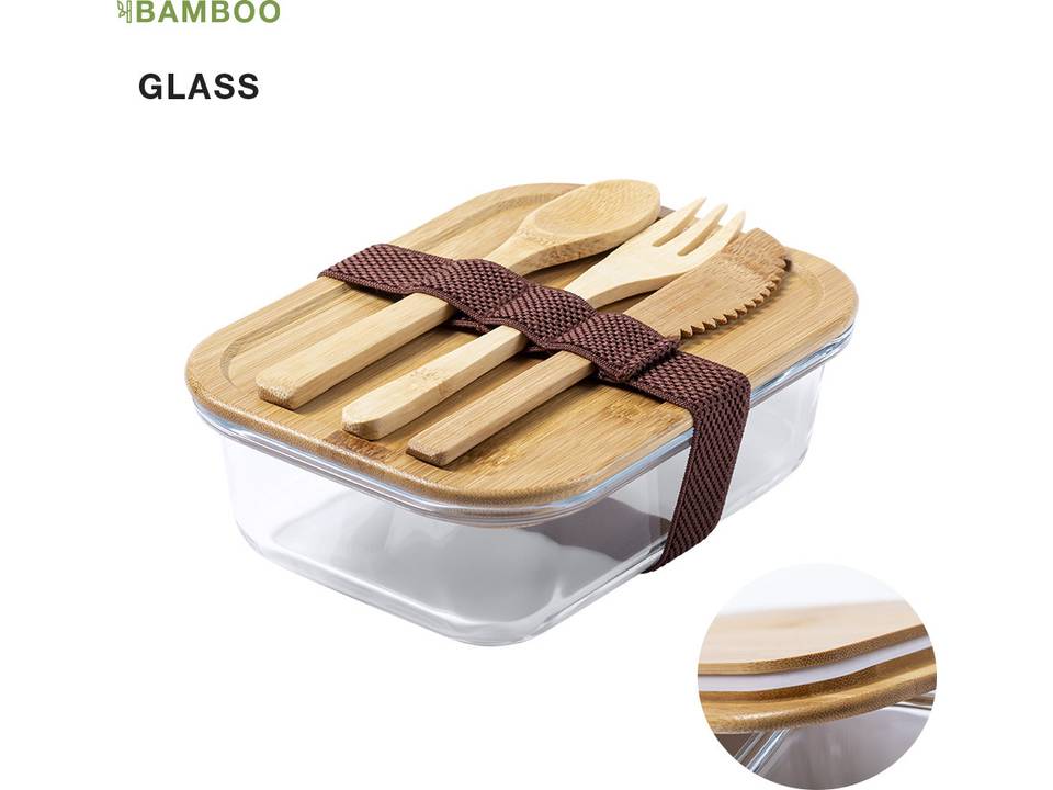 wortel bedrijf lamp Glazen lunchbox met baboe deksel - Pasco Gifts