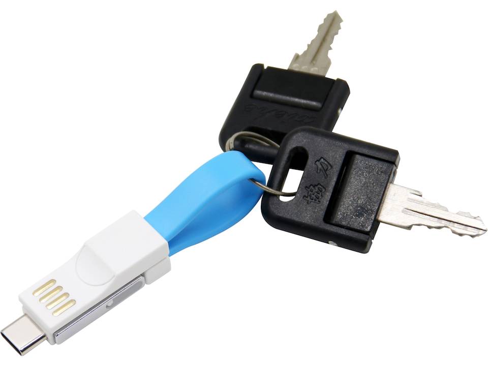 Magnetische usb oplaadkabel sleutelhanger