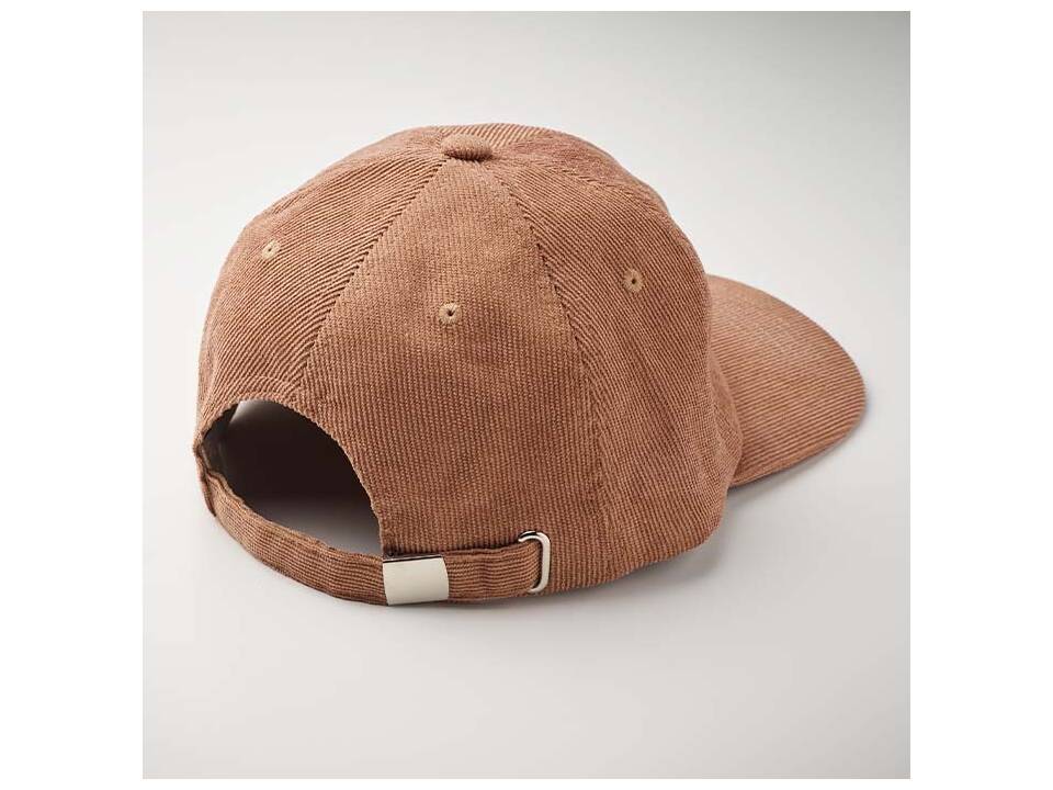 Custom-Made Retro Corduroy Pet met Platte Klep – volledig eigen design 4