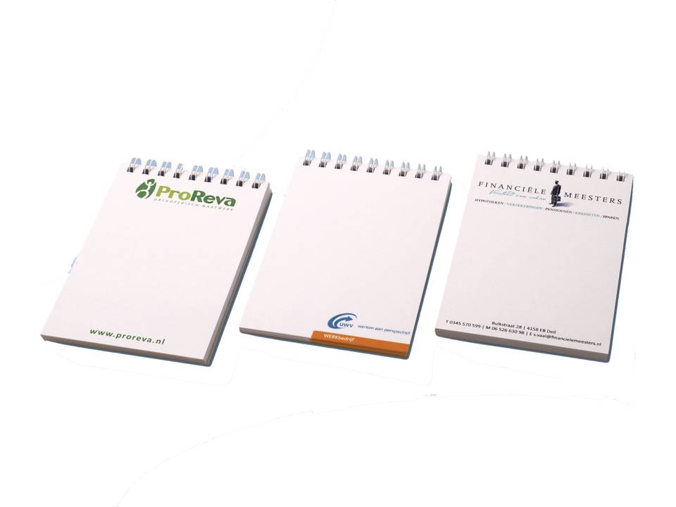 Budget memoblok met spiraal 2