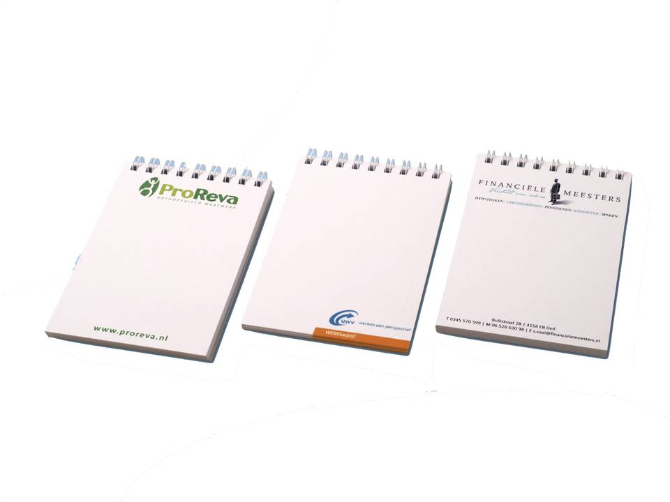 Budget memoblok met spiraal 1