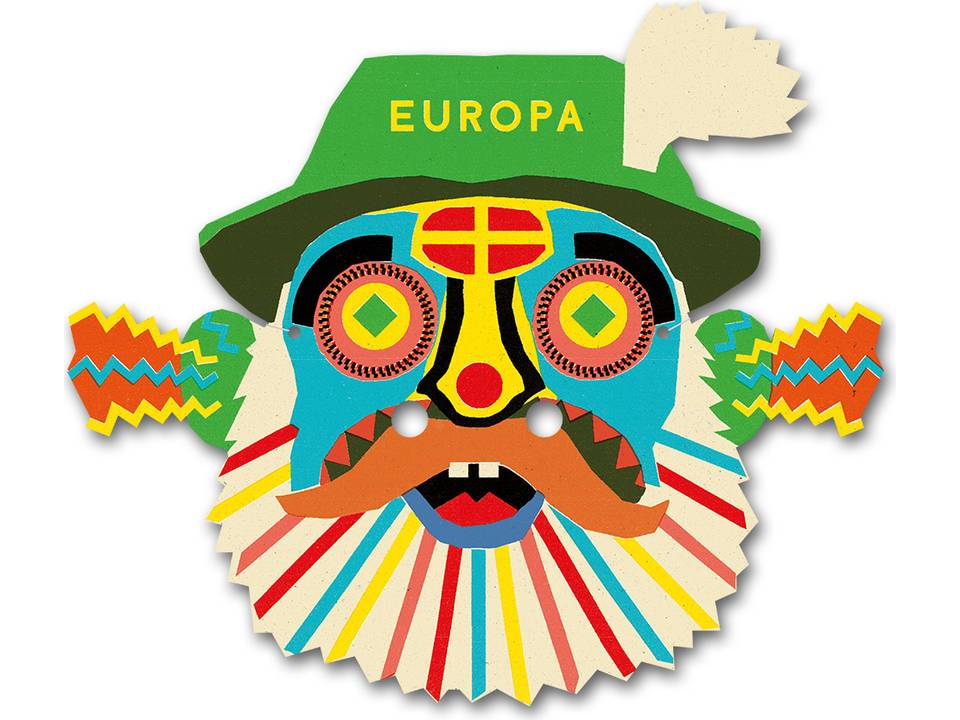 Maskers 23 x 23 cm 4