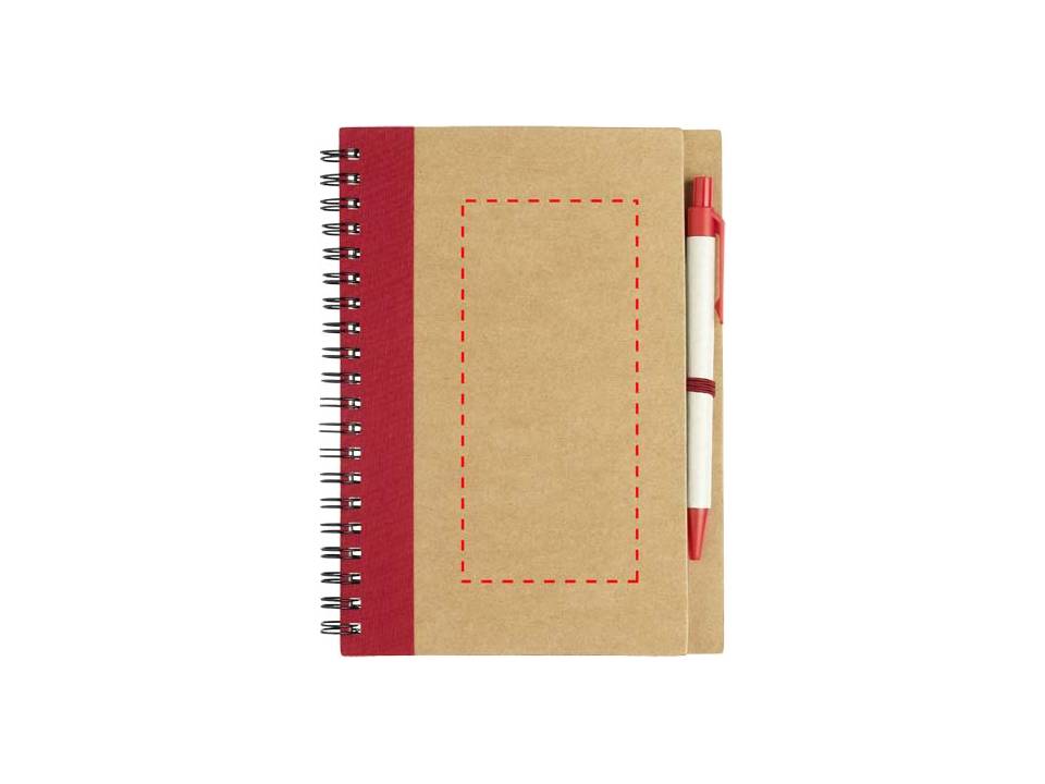 Gerecycled notitieboek met pen 24
