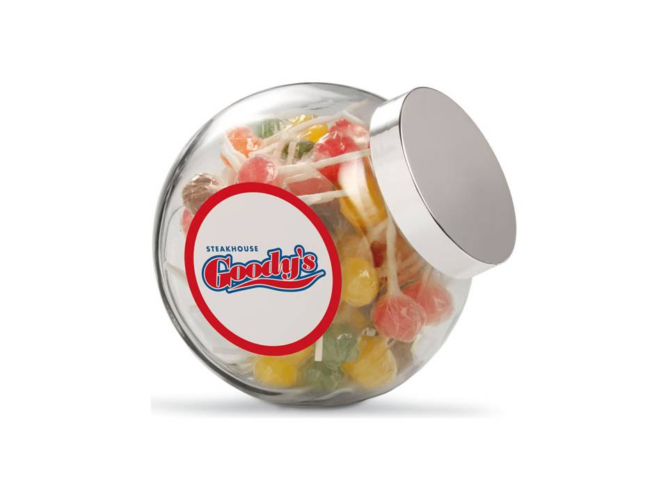 Met Bol Lollies gevulde snoeppot van 2 liter 1