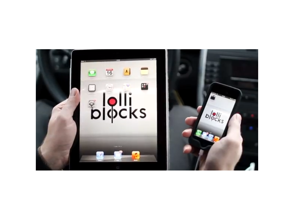 Lolli Block powerbank met oplichtend logo  - 1600 mAh 5