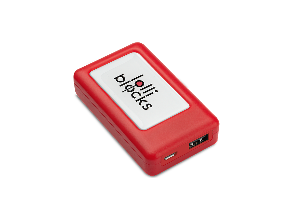 Lolli Block powerbank met oplichtend logo  - 1600 mAh 7