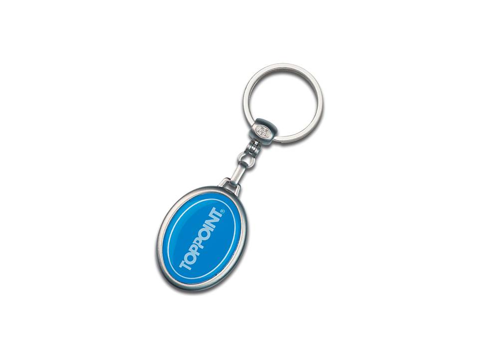 Metalen ovale sleutelhanger 1