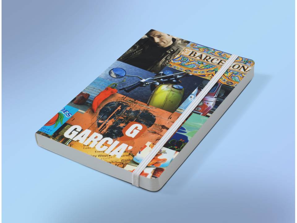 Softcover Notitieboek A5 met elastiek sluiting - Eigen design 1