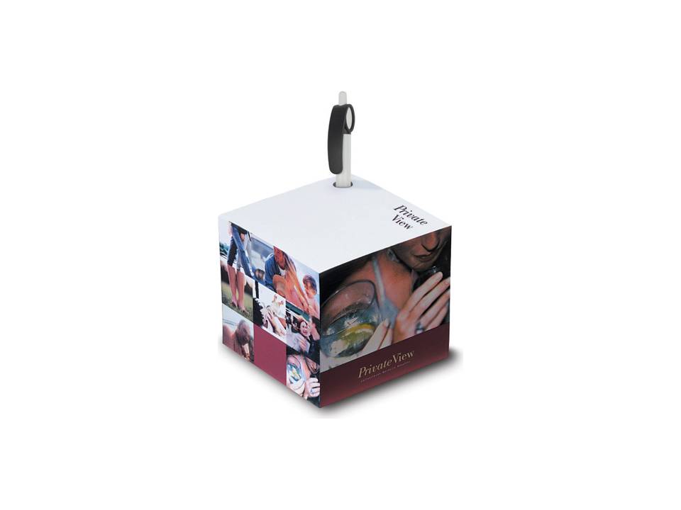 Kubusblok met boorgat voor balpen 1