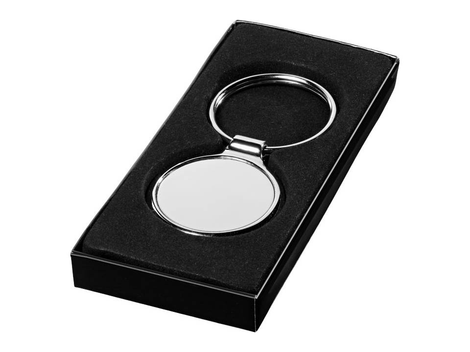 Ronde metalen sleutelhanger 4