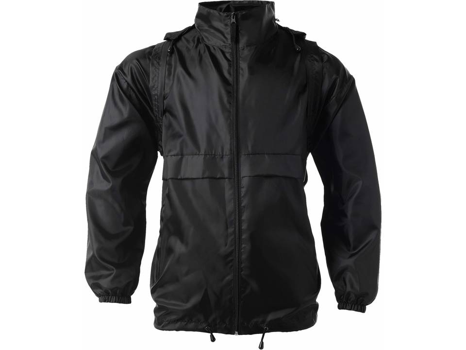 Rugtas met regenjas 10