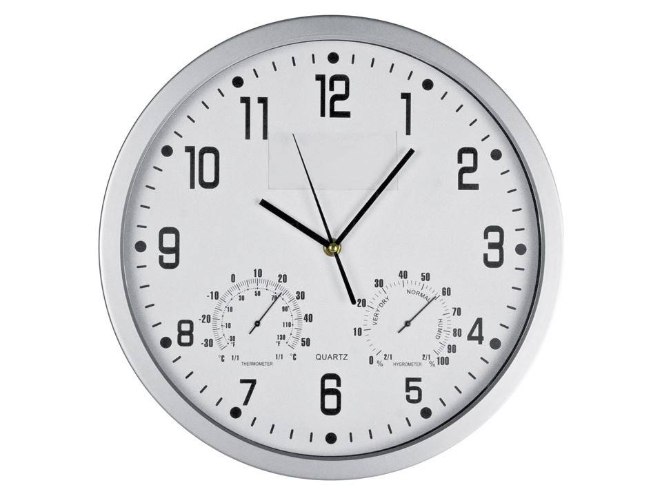 Wandklok met thermometer 5