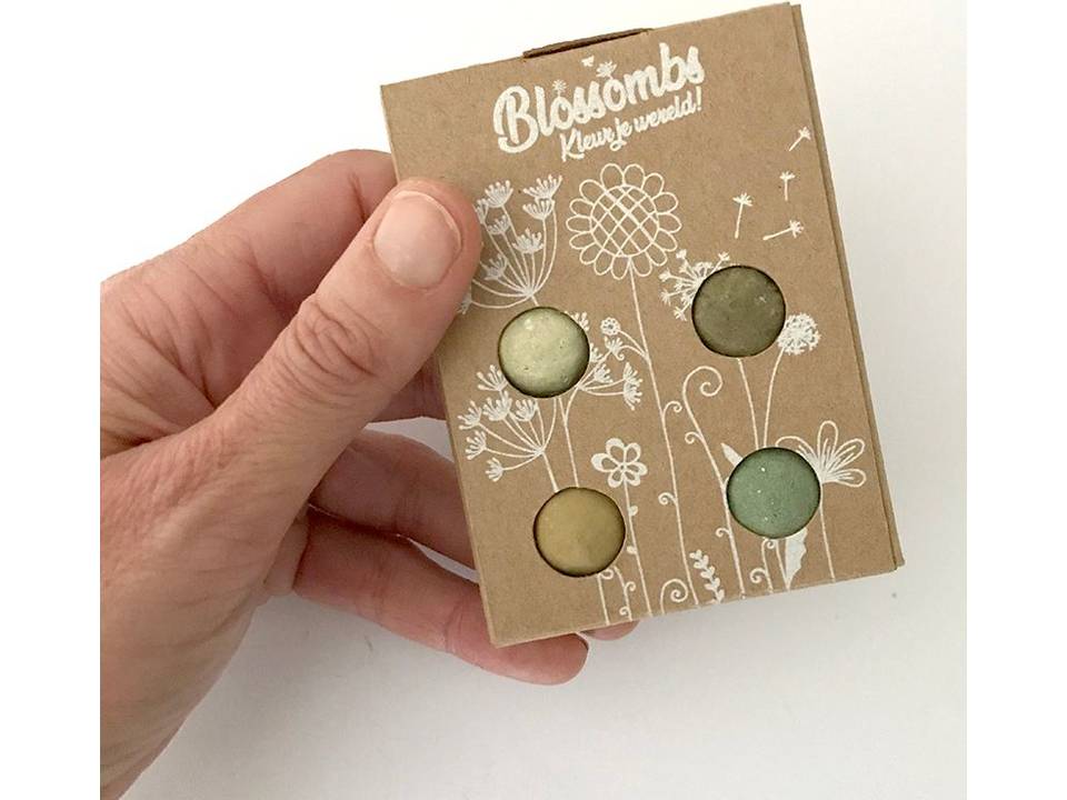 Brievenbus bloemzaad bommetjes 4st 3