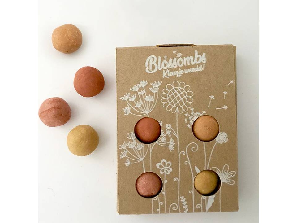 Brievenbus bloemzaad bommetjes 4st 5