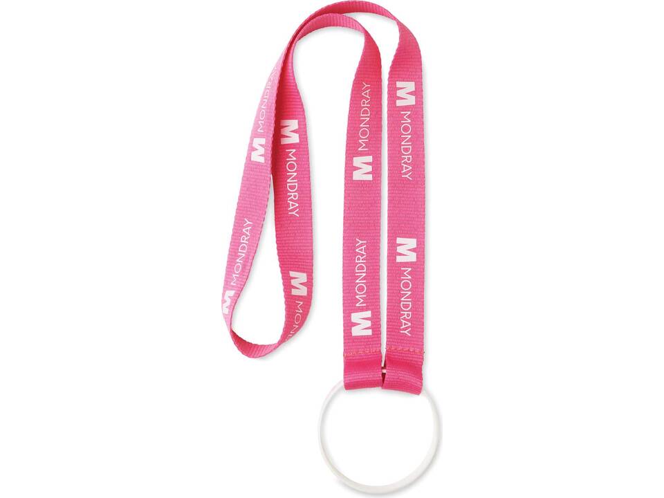 Custom-Made Polyester lanyard met dubbele clip en zeefdruk – volledig eigen design 2