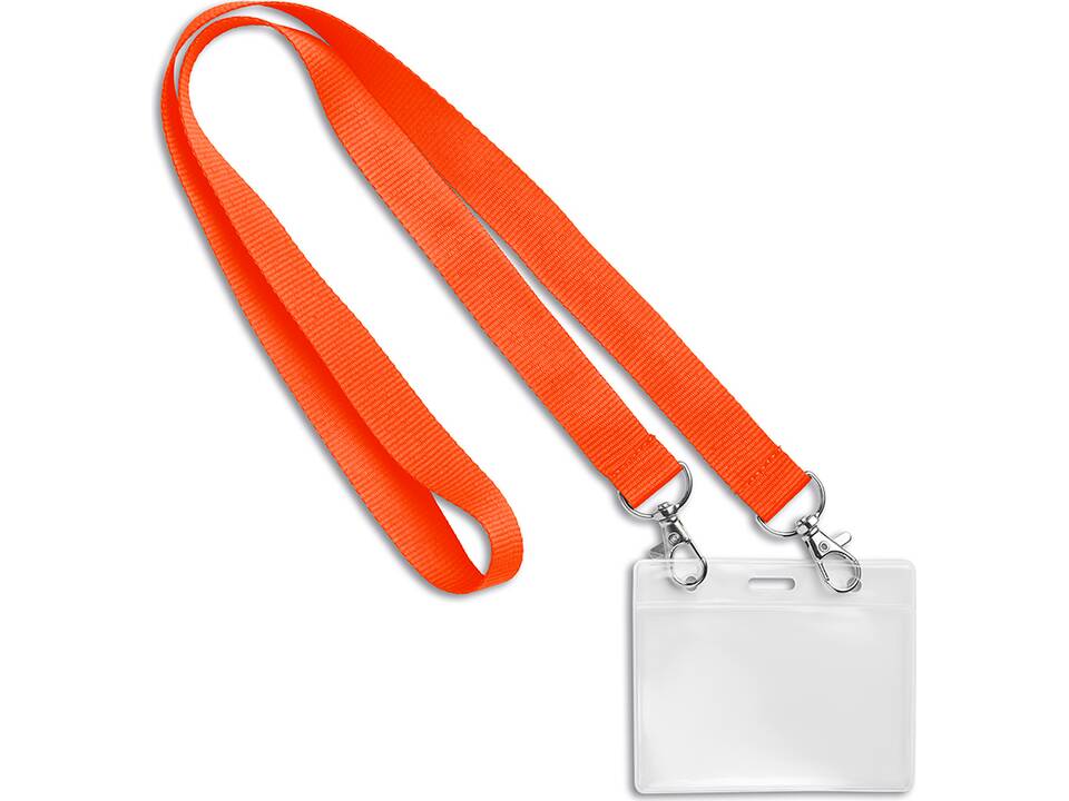 Custom-Made Polyester lanyard met dubbele clip en zeefdruk – volledig eigen design 6