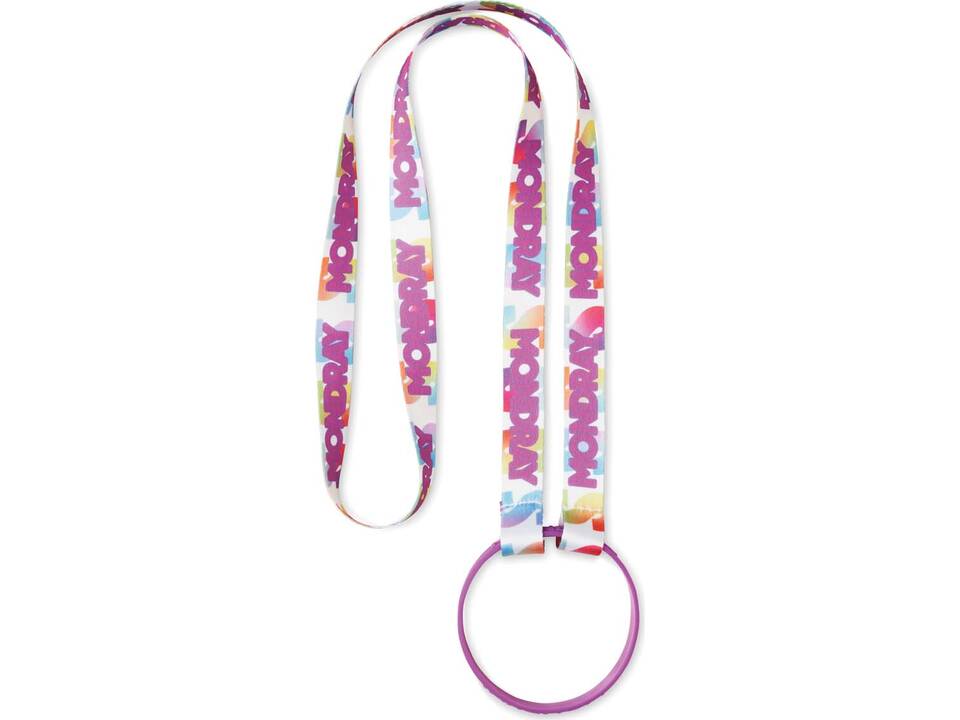 Custom-Made Polyester sublimatie lanyard met dubbele clips – volledig eigen design 3