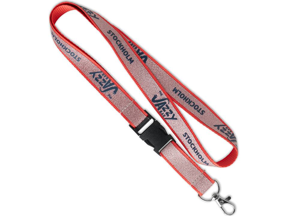 Custom-Made Polyester glitter keycord – volledig eigen design 1