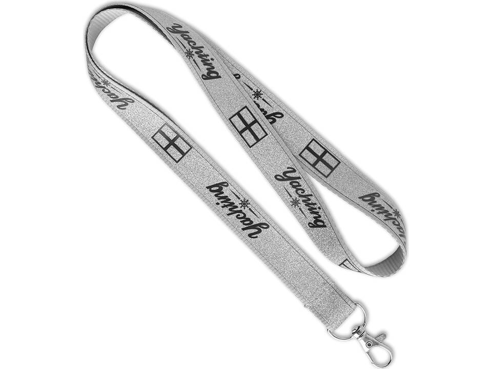 Custom-Made Polyester glitter keycord – volledig eigen design 2