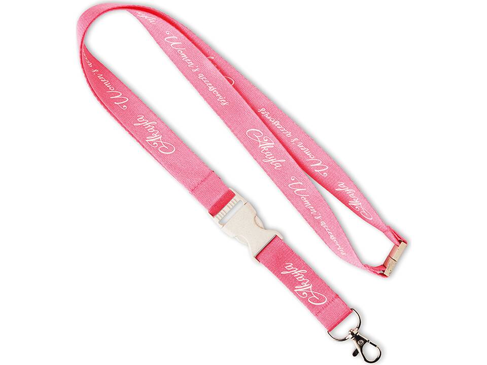Custom-Made Lanyard van bamboe met zeefdruk – volledig eigen design 5