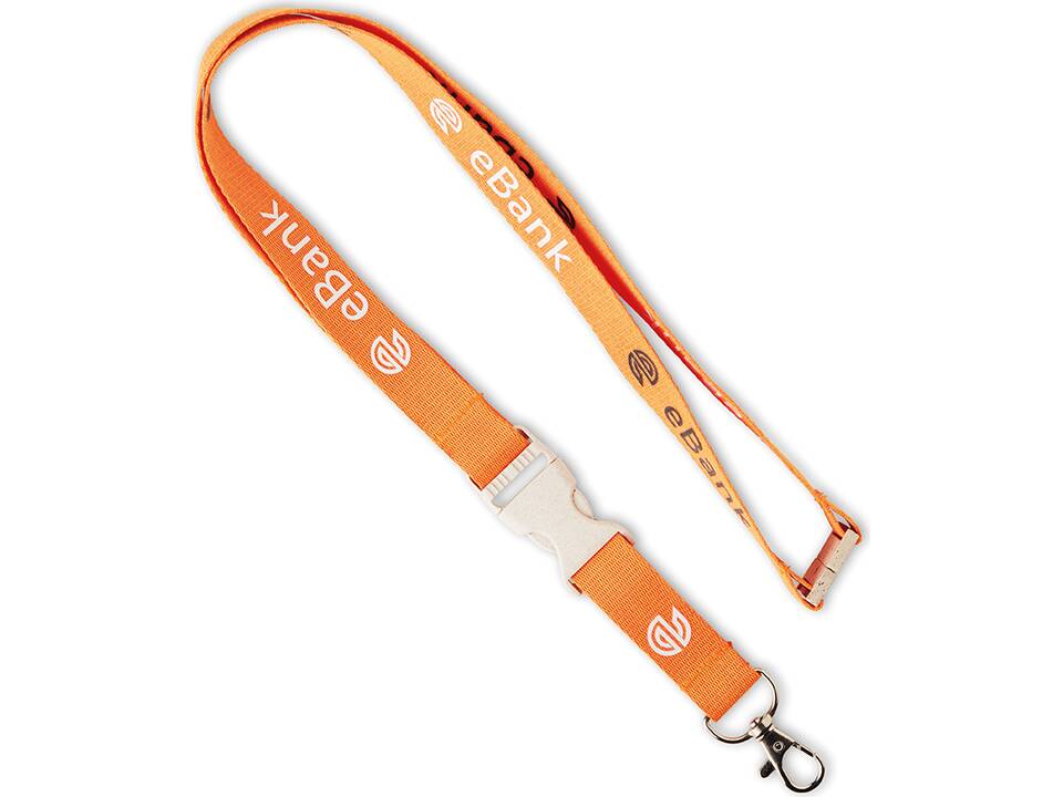 Custom-Made Lanyard van maïszetmeel met zeefdruk – volledig eigen design 3