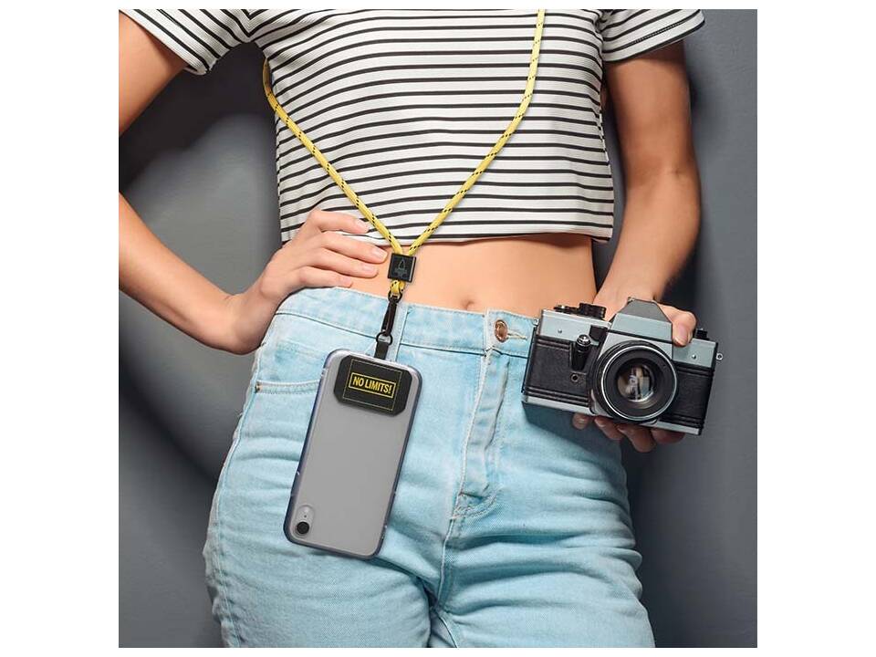 Custom-Made Crossbody telefoonhouder van duotone polyester koord – volledig eigen design 3