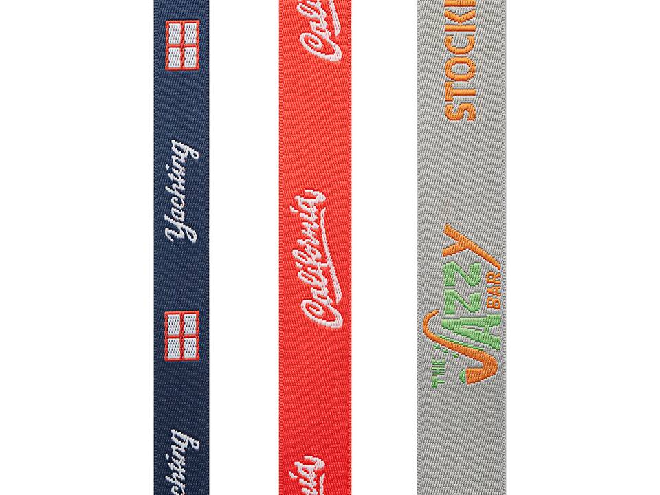 Custom-Made Lanyard van geweven polyester – volledig eigen design 1