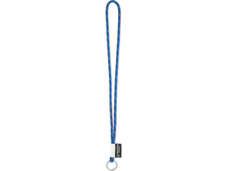 Custom-Made Polyester lanyard met 3-kleurig koord en full colour of geweven label – volledig eigen design 1