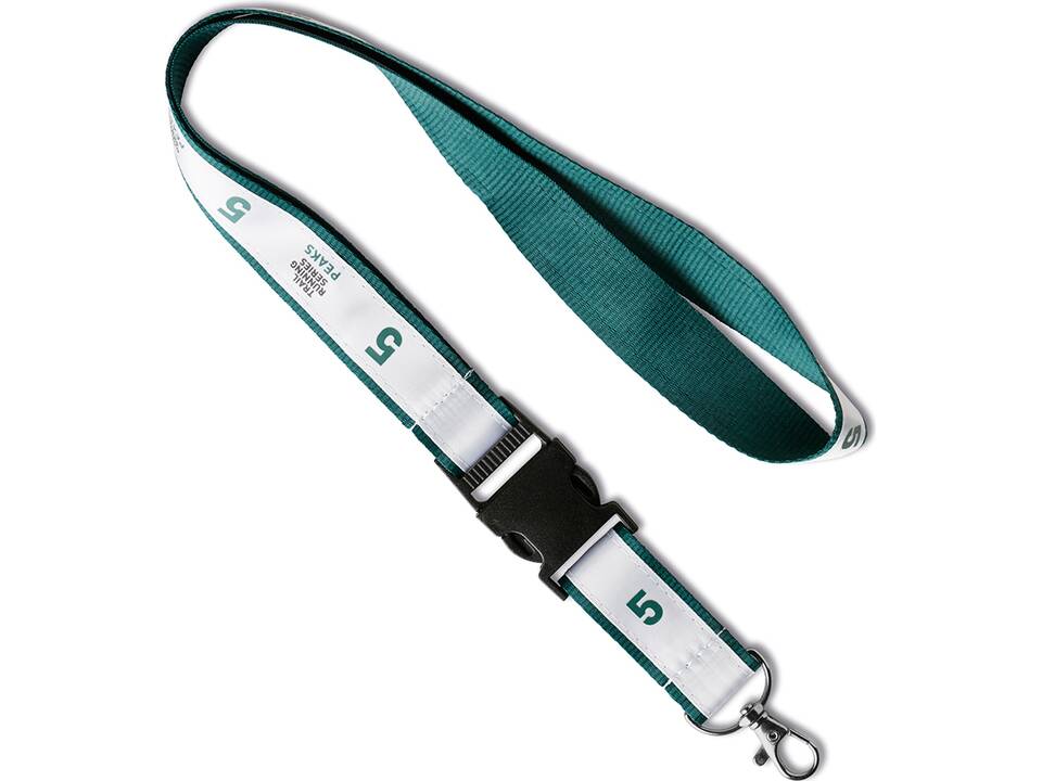 Custom-Made Polyester lanyard met satijnen laag en zeefdruk – volledig eigen design 2