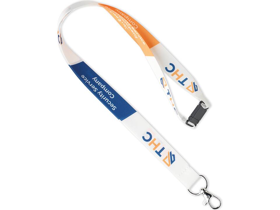 Custom-Made Satijnen lanyard met éénzijdig sublimatie logo – volledig eigen design 1