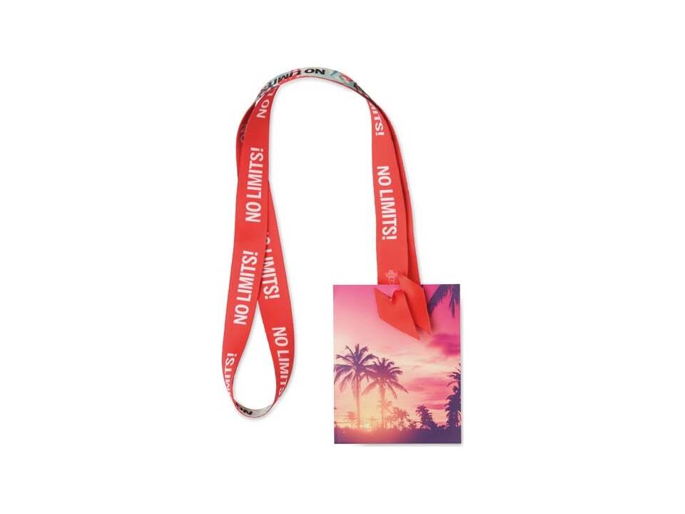 Custom-Made Polyester sublimatie lanyard met badgehouder zonder metalen haak – volledig eigen design 9