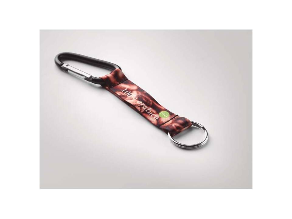 Custom-Made Duurzame karabijnhaak met RPET band in full colour – volledig eigen design 1