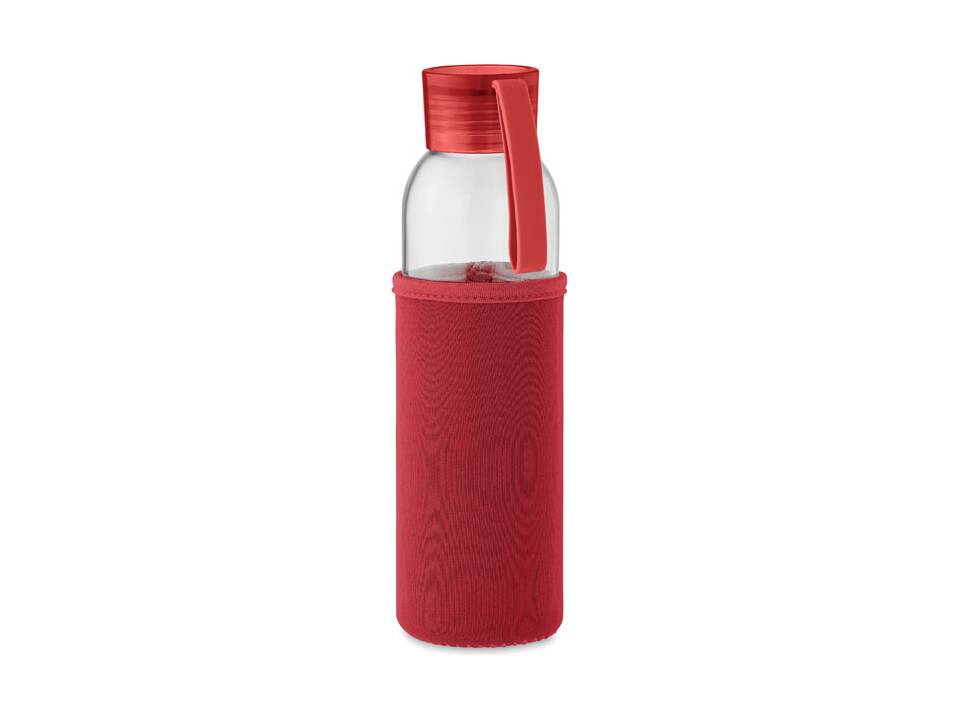 Gerecyclede glazen fles met pouch - 500 ml 3