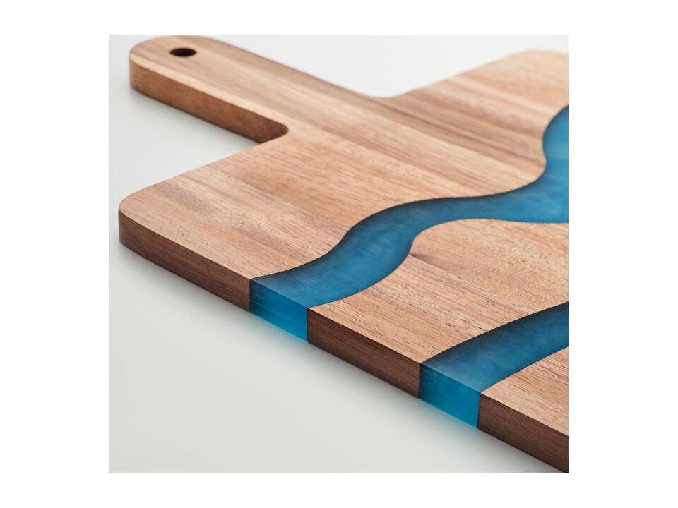 Snijplank met epoxyhars detail 2