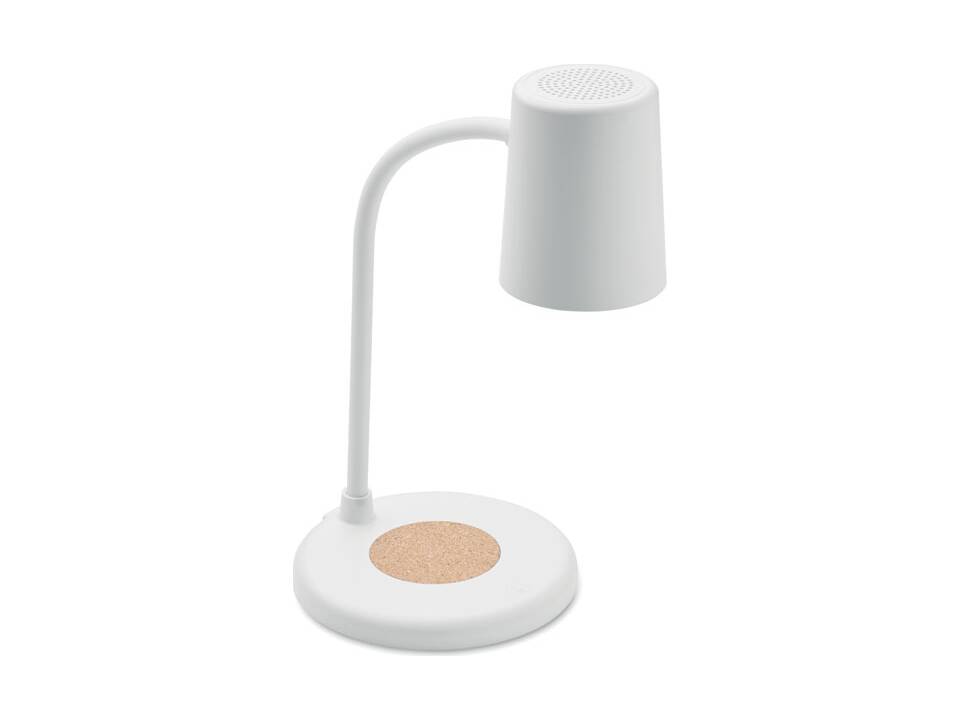 Lamp met oplader en speaker 1