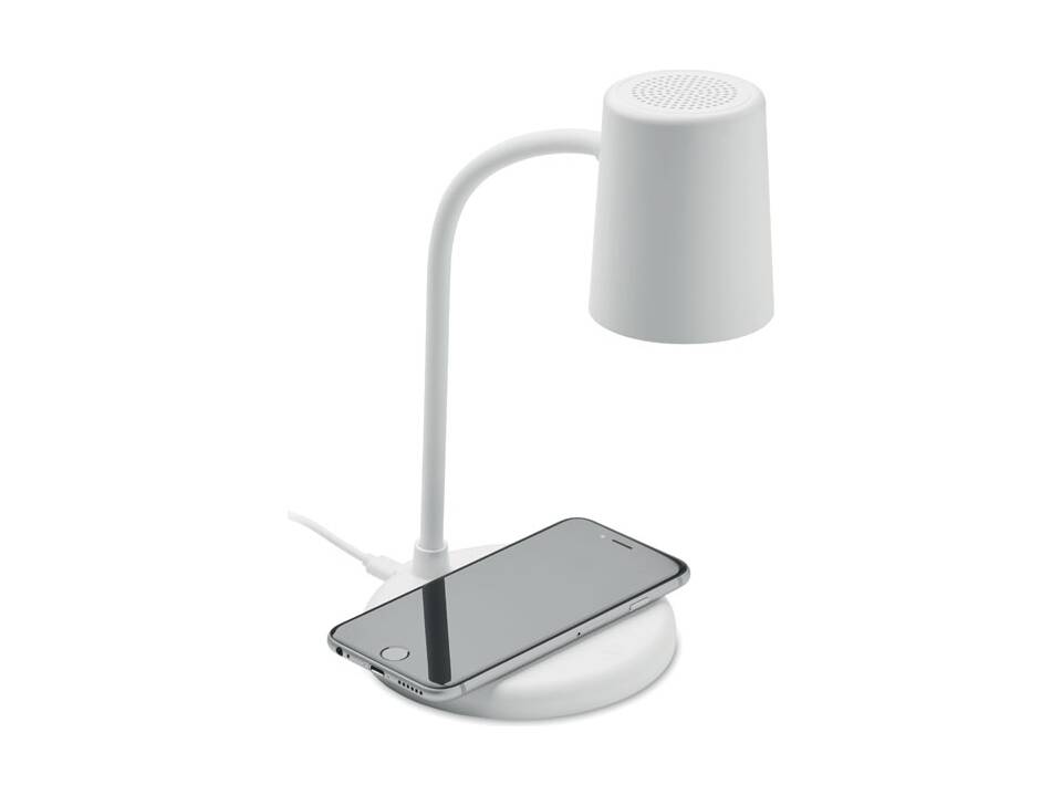 Lamp met oplader en speaker 2