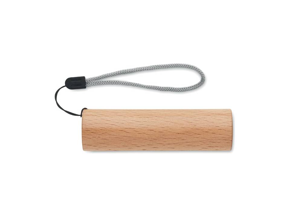 Oplaadbare zaklamp beukenhout 3