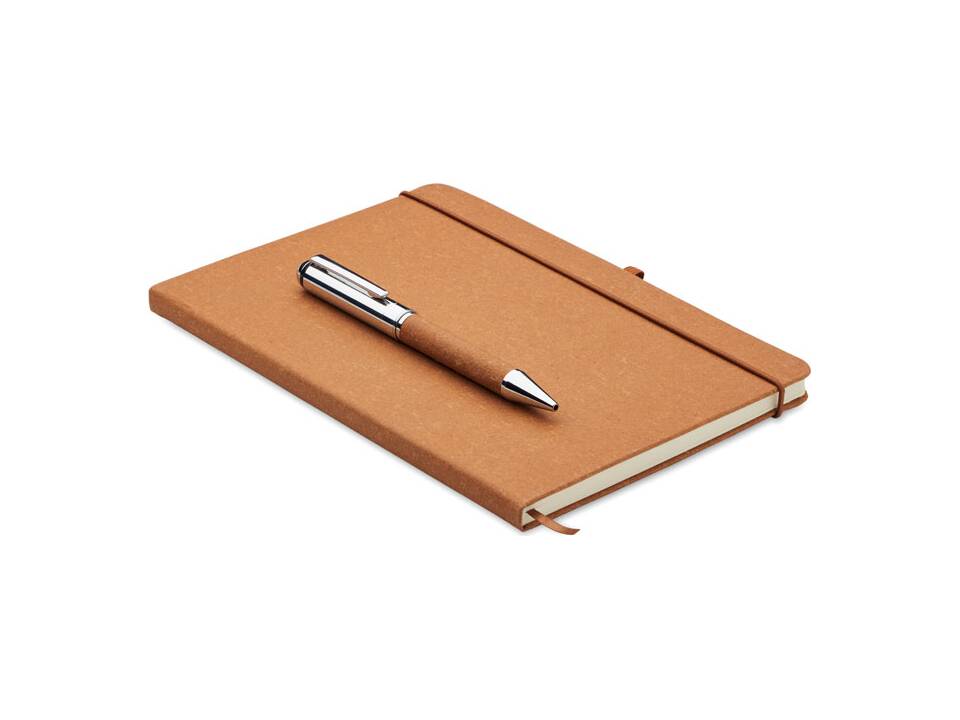 Set notitieboeken gerecycled leer 6