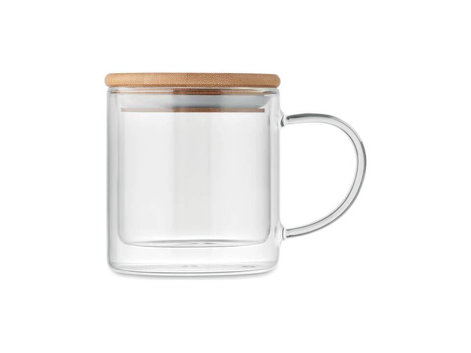 Dubbelwandige mok borosilicaat 2