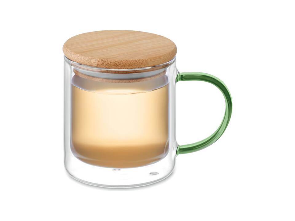 Dubbelwandige mok borosilicaat 13