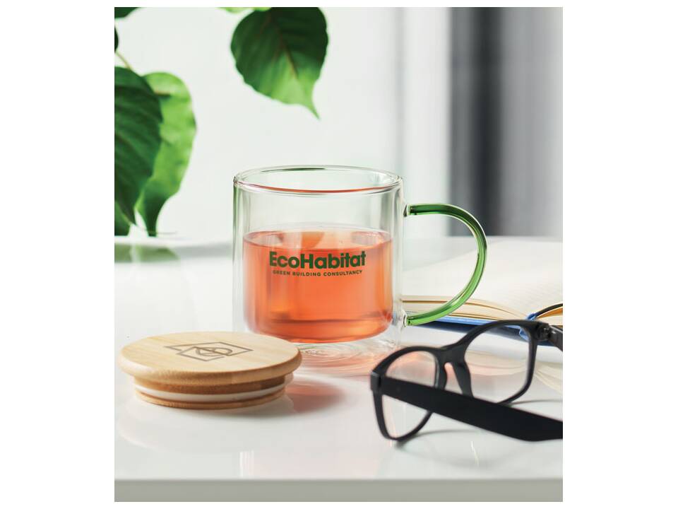 Dubbelwandige mok borosilicaat 19