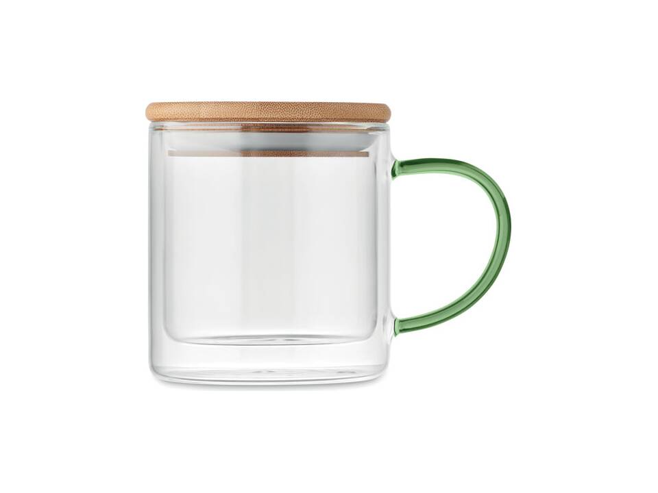 Dubbelwandige mok borosilicaat 12